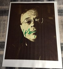 Stanislaw LEM—SIGNED (wrinkled) Photo-SOLARIS Sci Fi/Comic author—George Clooney
