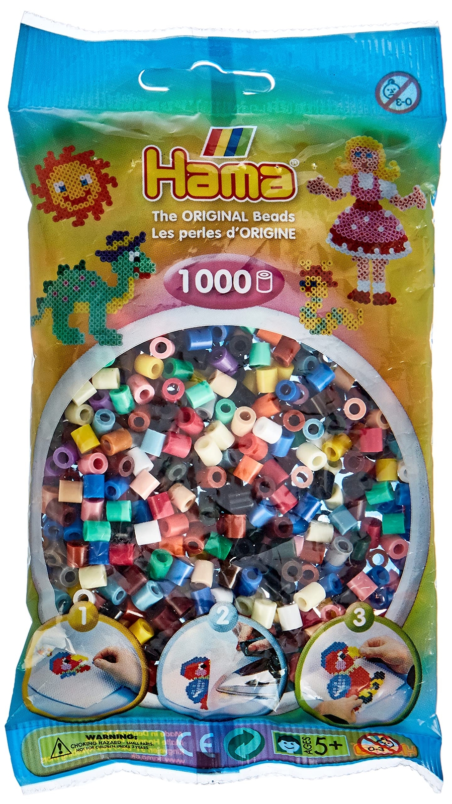 Hama Beads Bag   Approx. 1000 Midi Fuse Beads   Mosaic Decoration Arts & Craft f