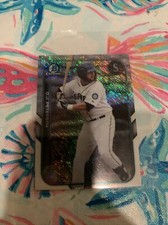 2015 Bowman Chrome DJ Peterson Mini Shimmer Refractor Reds 
