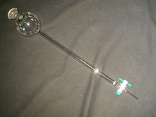 250ml Reservoir 12" E.L. Chromatography Column W/ Frit Disc, 35/20 Sphere Joint