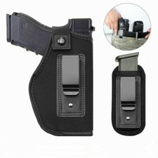 Tactical IWB OWB Gun Pistol Holster Concealed Carry Belt Clip Magazine Pouch US