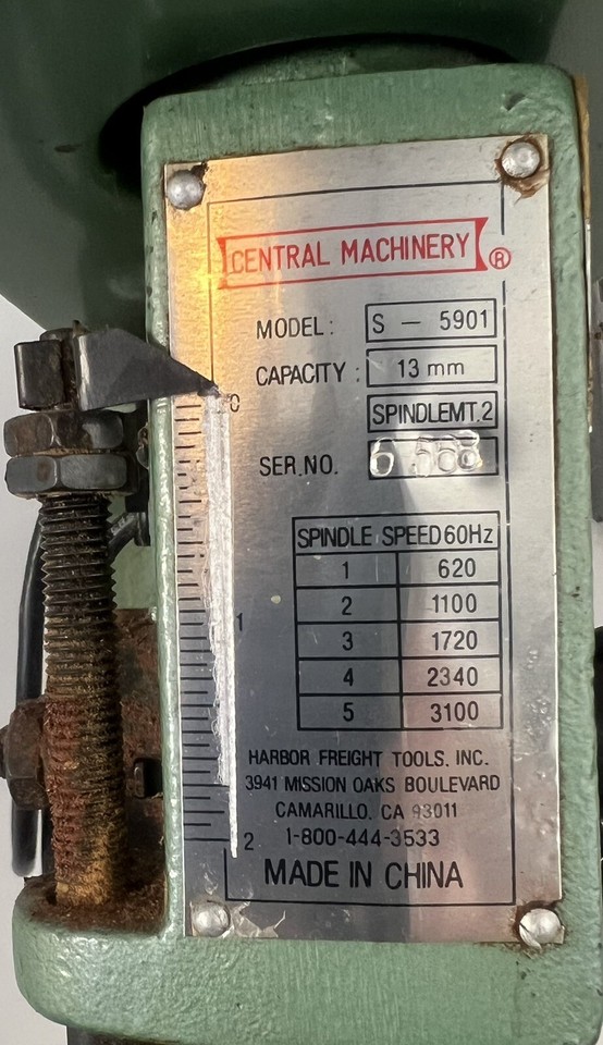 NEW DRIVE BELT FOR CENTRAL MACHINE 6-1/8 jointer planer model 34434