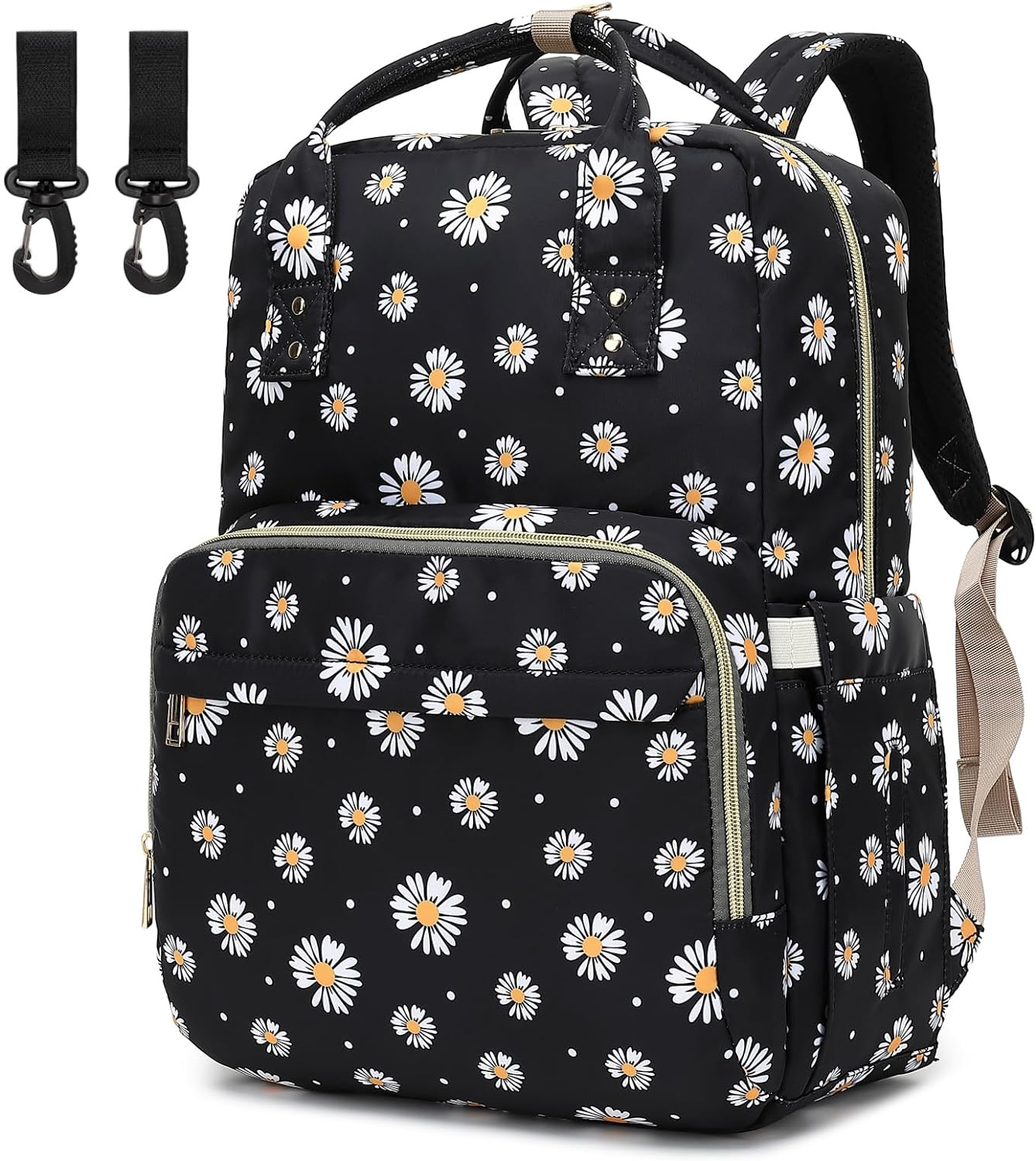 Daisy Diaper Bag Backpack for Baby Girls Boys, Waterproof Maternity