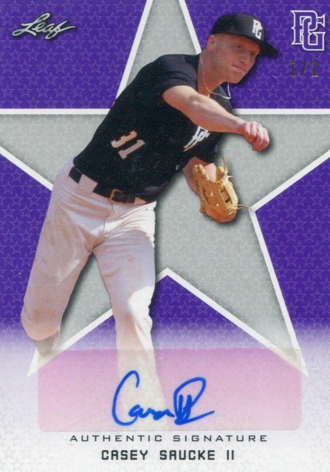 2020 Leaf Perfect Game National Showcase - Casey Saucke II #BA-CS1 - 1 of 1