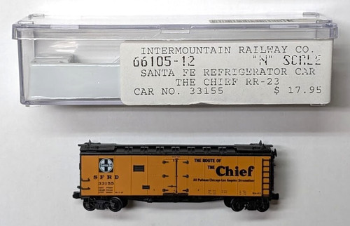 Coche refrigerador Intermountain 66105-12 Santa Fe ATSF SFRD 33155 "Jefe" | Zustand: New