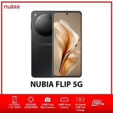 ZTE nubia Flip 5G Dual SIM Unlocked Android Mobile Phone AU – Black/8GB+256GB