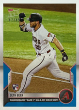 Seth Beer 2022 Topps Now MLB - DIAMONDBACKS 1st Walk-Off Win RC #7 BLUE #d 47/49
