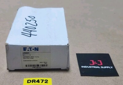 *NEW* Eaton E50AS3 Limit Switch NEMA Housing Side Roller Plunger AC/DC +Warranty