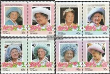 Tuvalu-Vaitupu 61-68 Paare (kompl.Ausg.) postfrisch 1985 Königinmutter Elisabeth