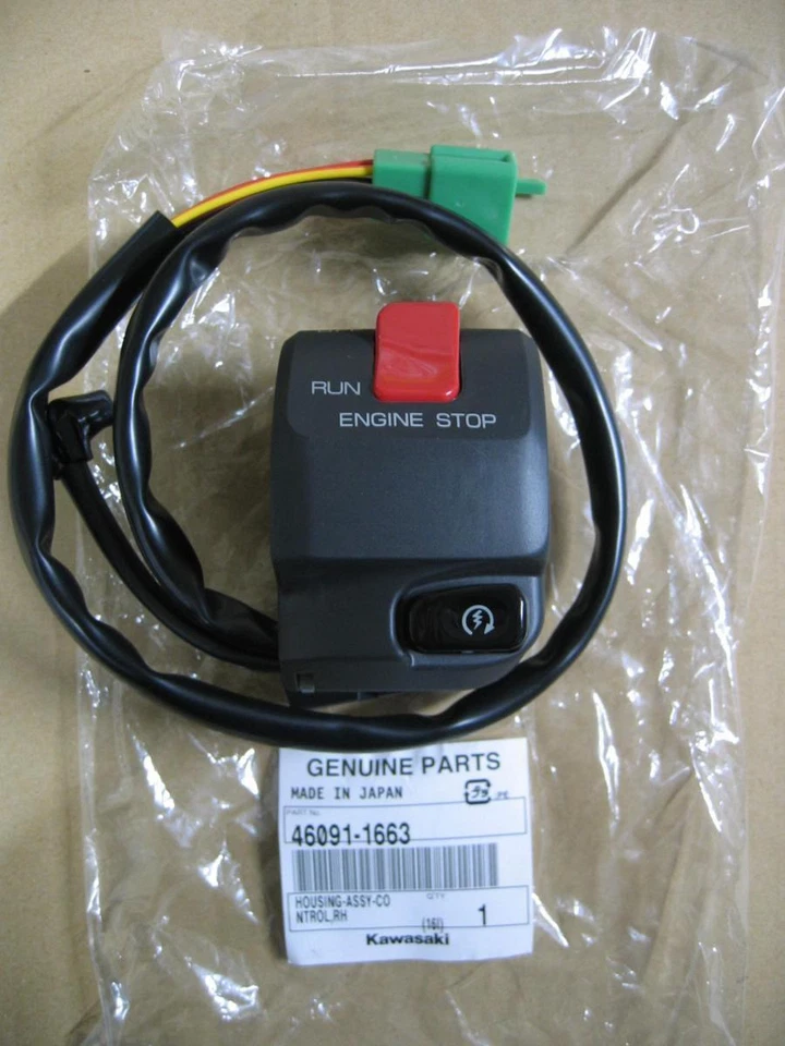 Carcasa de control derecha Kawasaki Original OEM Ninja 250R 500 ZX-6 ZX-6R 46091-1663 Foto 2 de 2