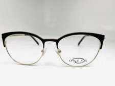 NEW OSCAR by Oscar De La Renta OSL-723 001 Black Gold Eyeglasses 53/17/140