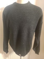 LE TIGRE XL SWEATER VTG NWT BLACK MADE IN USA RETRO VINTAGE 80S MALL SOLID NEW