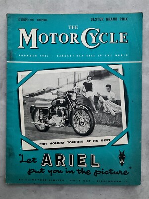 The Motorcycle Magazine - 15 August 1957 - Shooting Star, Ulster GP, Red Rose T