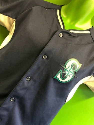 Camiseta deportiva de béisbol juvenil de los Marineros de Seattle de las Grandes Ligas mediana 10-12 - Imagen 3 de 6