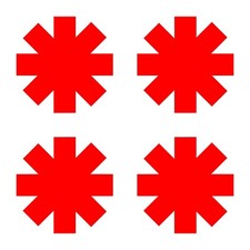 Small Red Hot Chili Peppers Vinyl Decal Car Window Laptop RHCP Sticker