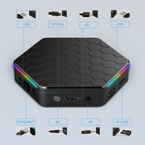 Android 12.0 Smart TV Box 6K Quad Core HD 2.4G/5G WIFI Media Stream Player 64GB - Picture 11 of 12