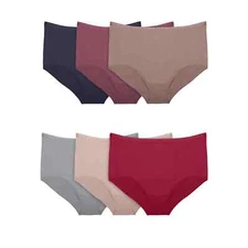 Fruit of the Loom Women's Microfiber Underwear, 6-Pack briefs