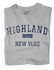 Highland New York NY T-Shirt Ulster County EST