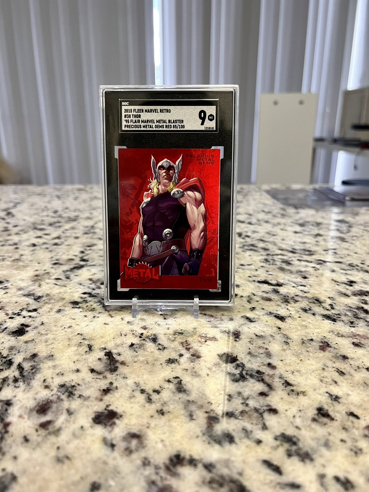 2015 Marvel Precious Metal Gems Thor Red 85/100 SGC 9. Highest Graded on eBay.