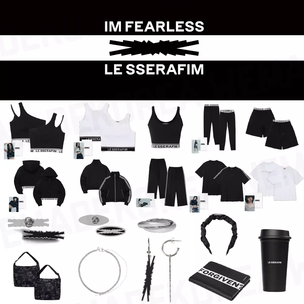 LE SSERAFIM　BASIC BRA TOP（Black） S