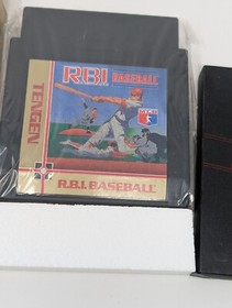RBI Baseball NES Nintendo Tengen - In Box No Manual Cart in OG Seal
