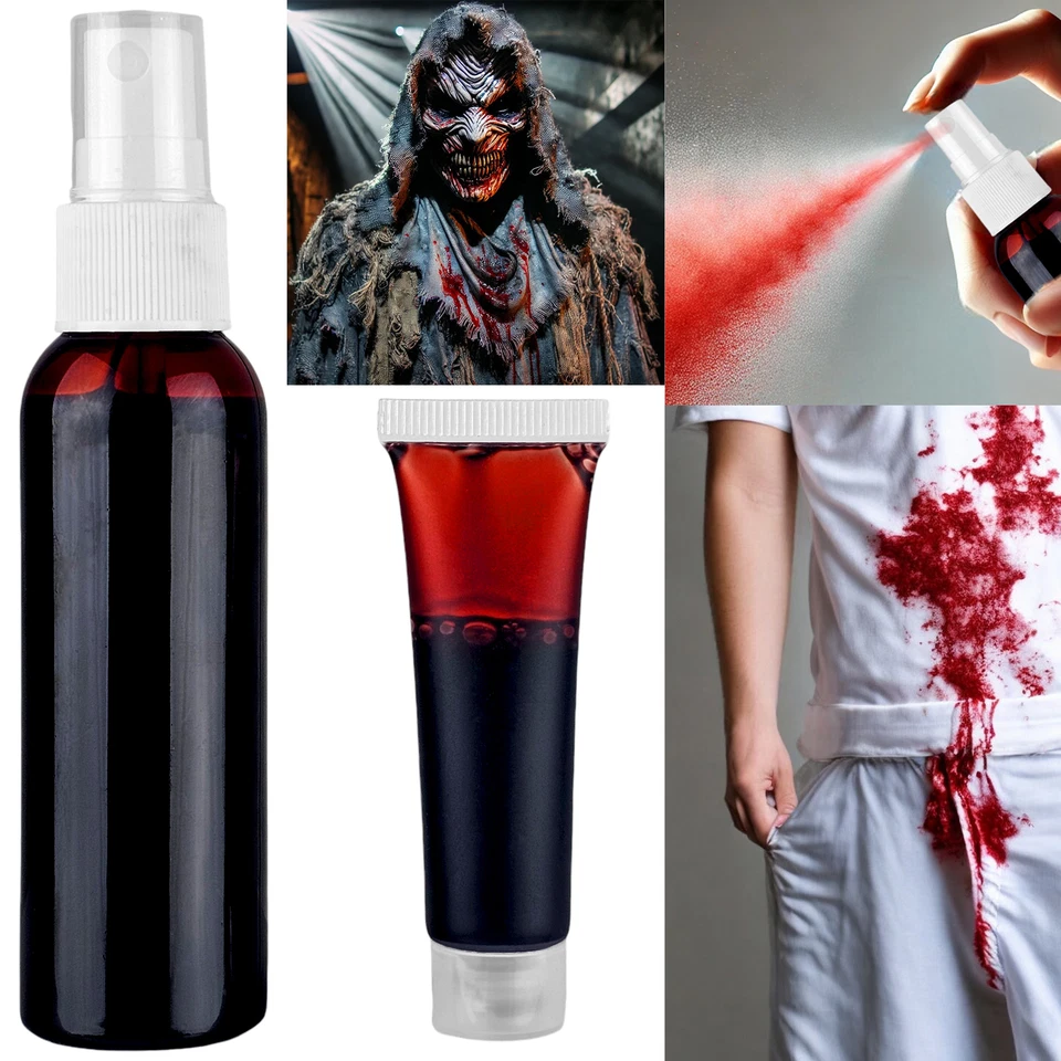 MY-GOODBUY24 Kunstblut Blut Spray Make Up Halloween Karneval Vampir Kostüm Filmblut Zombie