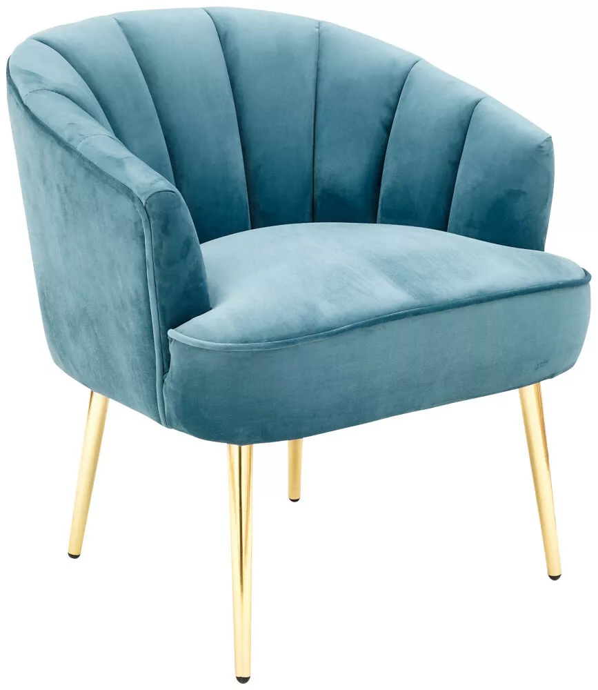 Pettine Occasional Boudoir Chair Scallop feature bedroom chair
