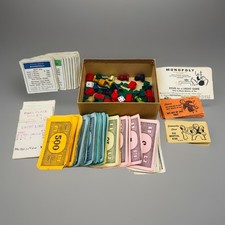 Vintage Rare MONOPOLY GAME by PARKER BROTHERS 1940s-1950s  NO BOARD  