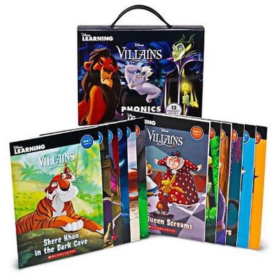 Disney Villains: Phonics Reading Program (Disney Learning) Paperback Book