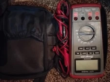 Snap-On EEDM504D Digital Multimeter Auto-Ranging Red Black With Case  (READ)