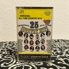 25 Original All-Time Country Hits Country Cassette Compilation Dolby 4004