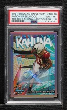 2021-22 Bowman U The Big Kahuna 4/150 Jadon Haselwood #TBK-18 PSA 8 Auto sq3