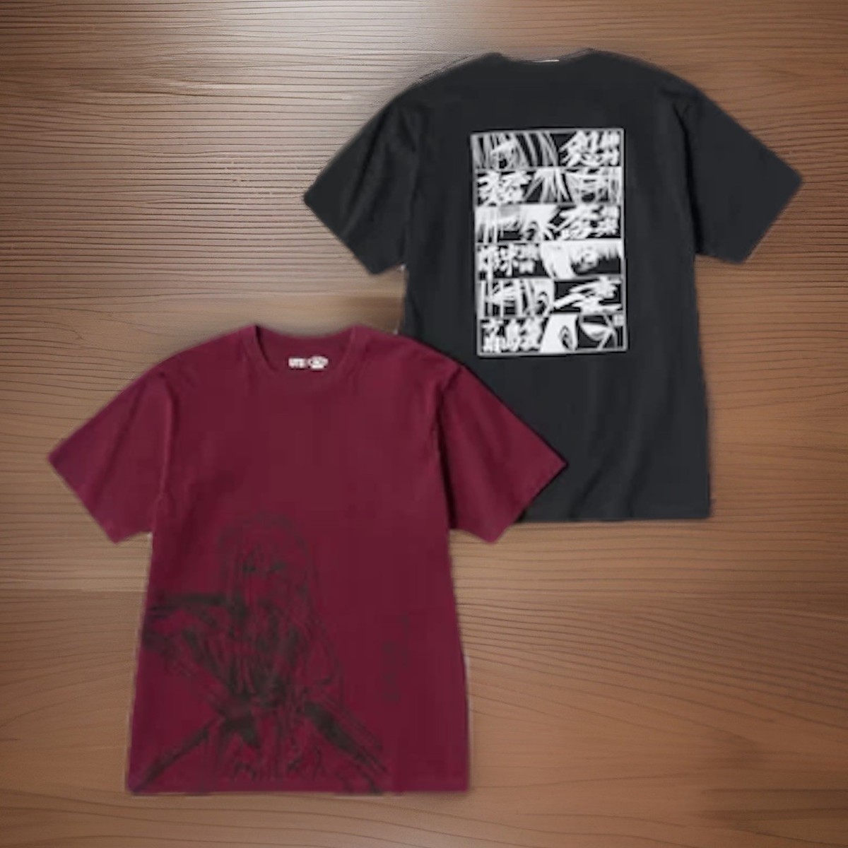 UNIQLO KAZU 11 ユニフォーム シャツ Lサイズ Rurouni Kenshin Uniqlo UT Manga Shueisha 100th T-Shirt Red Black
