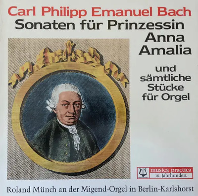 2xLP C. P. E. Bach Sonaten Für Prinzessin Anna Amalia GATEFOLD NEAR MINT