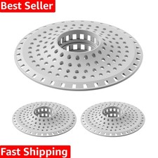 Bathtub Drain Hair Catcher,Silicone Tub Hair Catcher Drain Protector,All-in-o...