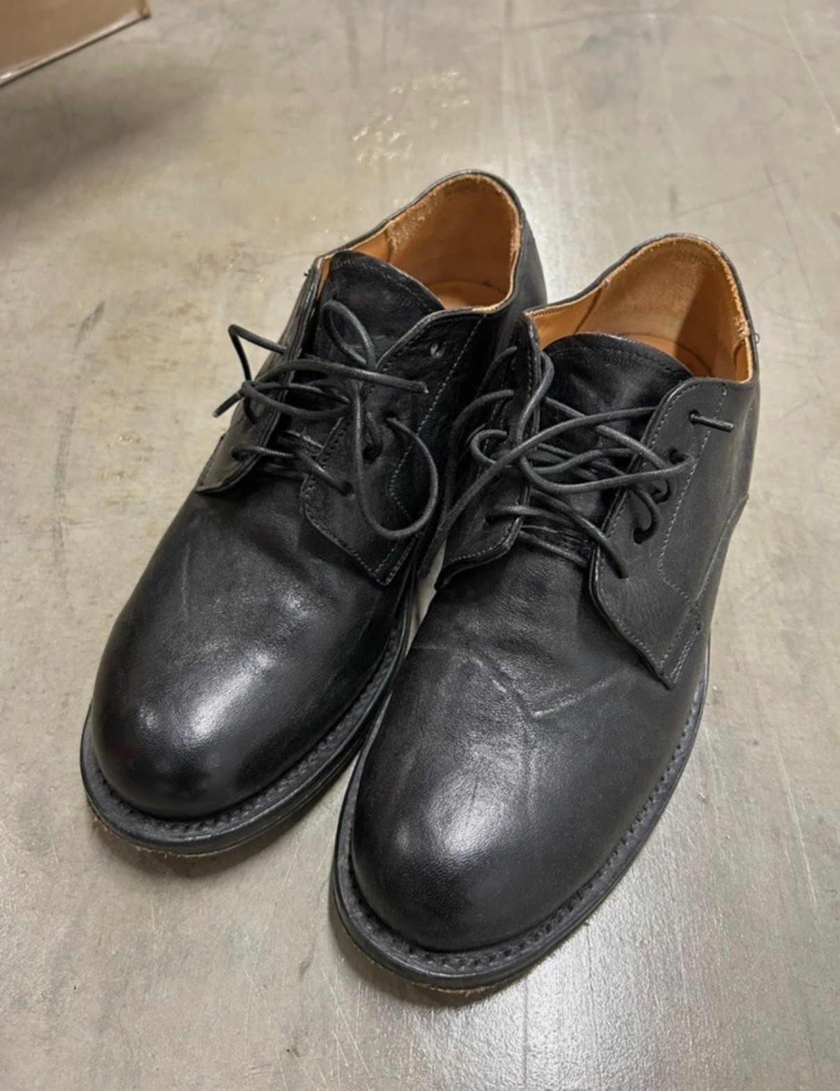 Viberg 145 Oxford Black Calfskin boot