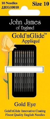 John James Gold'n Glide Applikation Handnadeln - Größe 11 10/Pkg - JJEG100-11