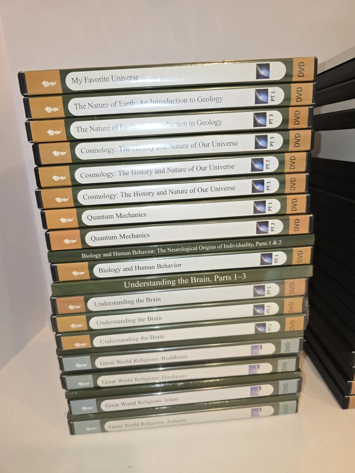 Lot Of 33 Great Courses DVDs & 9 Books Science Religion Philosophy Astrology Etc Foto 2 de 4