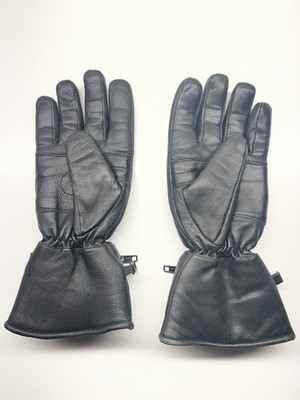 Vintage Thinsulate 3M Motorcycle Gloves Gauntlet Black Size - Medium