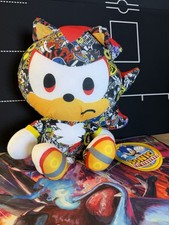 Sonic The Hedgehog 9 Big Head Toy Factory Sticker Bomb Plush Sonic New
