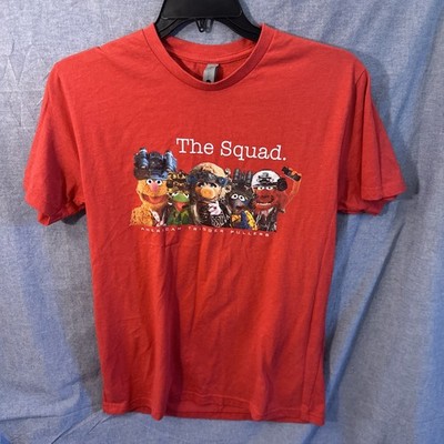 Muppets Squad American Trigger Pullers Shirt Red Large Next Level Gonzo Piggy +