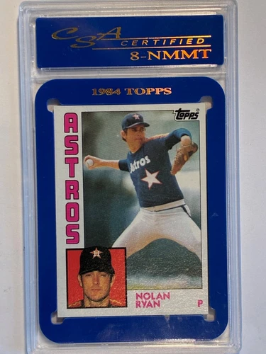 Nolan Ryan 1984 Topps Card (#470) Graded 8-MINT