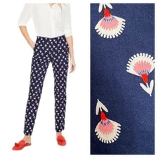 Boden Ledbury Blossom Print High Rise Pants Size 16 Worn Once