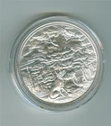 INTAGLIO MINT AESOP'S FABLES-THE FOX & THE CROW 1 OZ .999 HR SILVER ROUND GEM BU