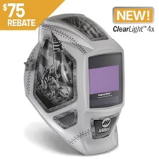 Miller 299617 Digital Elite Auto Darkening Welding Helmet with ClearLight 4x