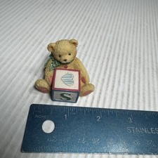 Enesco Cherished Teddies Alphabet Letter "S" by Pricilla Hillman 1995
