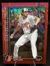 Zach Eflin - 2025 Topps Series 1 Red Holo Foil /5 Baltimore Orioles