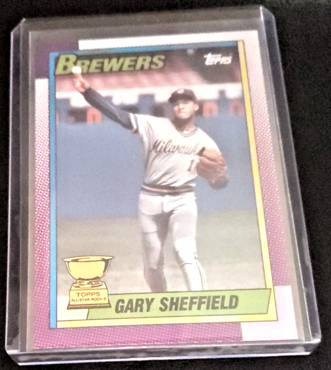 1990 O-PEE-CHEE  GARY SHEFFIELD #718 Topps.  PTD.  IN  CANADA. Milwaukee BREWERS