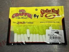 Mr. Crappie Strike King Lures MRCT2-186 Refrigerator White Crappie Tube L7