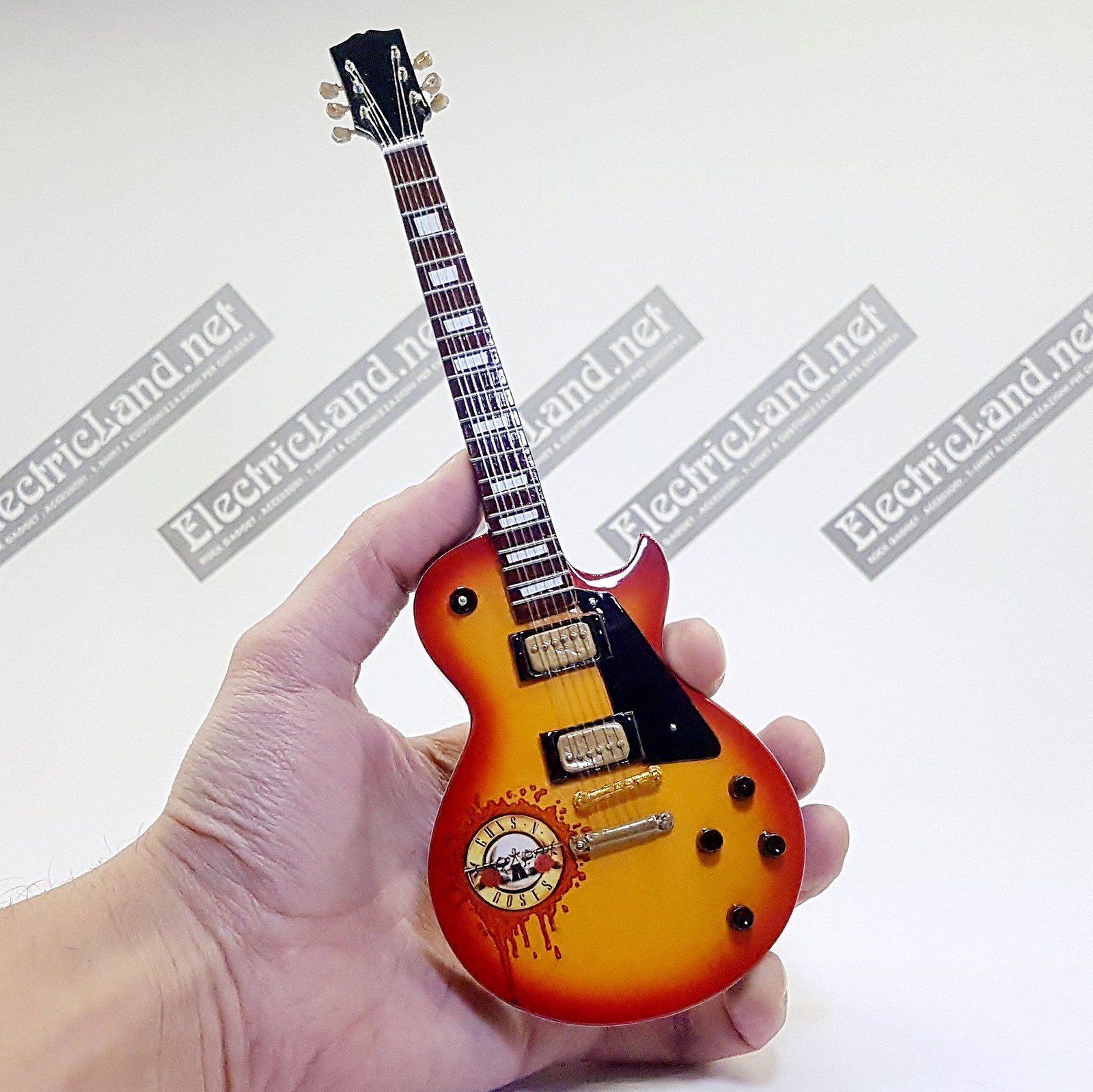 SLASH GUNS N ROSES Tribute - Точная копия GIBSON LES PAUL - Эксклюзивная миниатюрная гитара